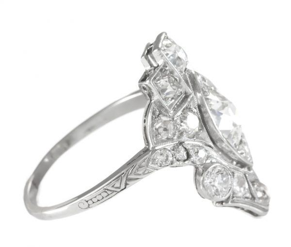 , 1920&#8217;s Art Deco Diamond Platinum Ring