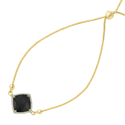 , Gatsby Onyx Bracelet in 14K Yellow Gold