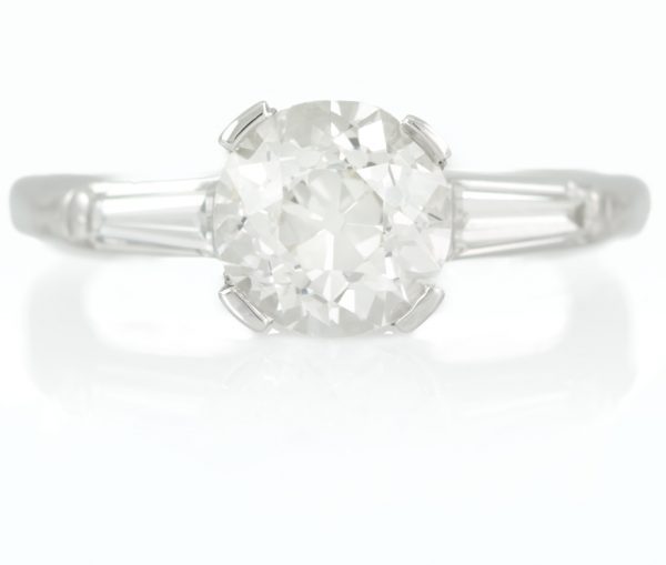 , 1.58CTTW Platinum Engagement Ring