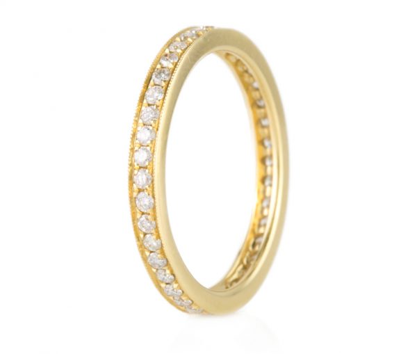 , Yellow Gold Eternity Band in 18K
