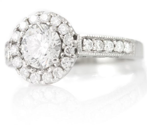 , 1.50CTTW Diamond Engagement Ring in Platinum