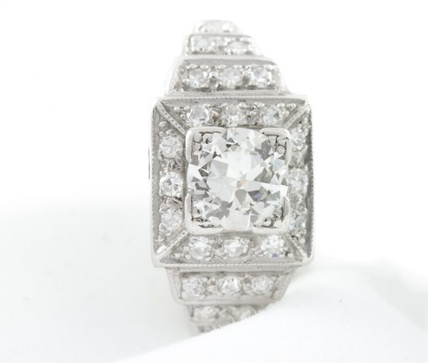 , Vintage Platinum Diamond Ring