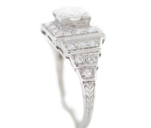 , Vintage Platinum Diamond Ring