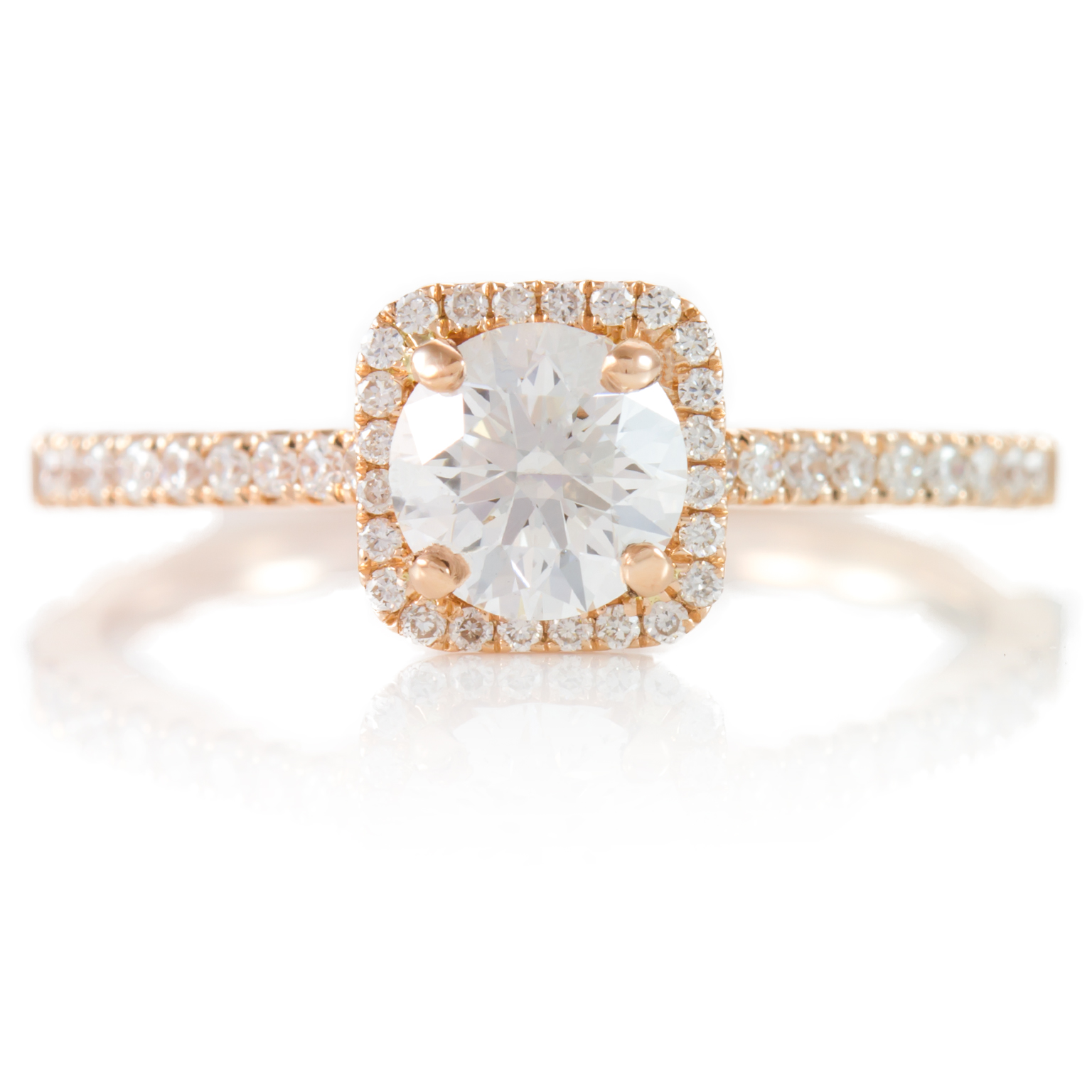 Miriams Jewelry 0.78ctw Rose Gold Engagement Diamond Ring - Miriams Jewelry