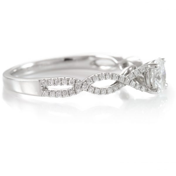 , 0.55ctw Oval Diamond Engagement Ring