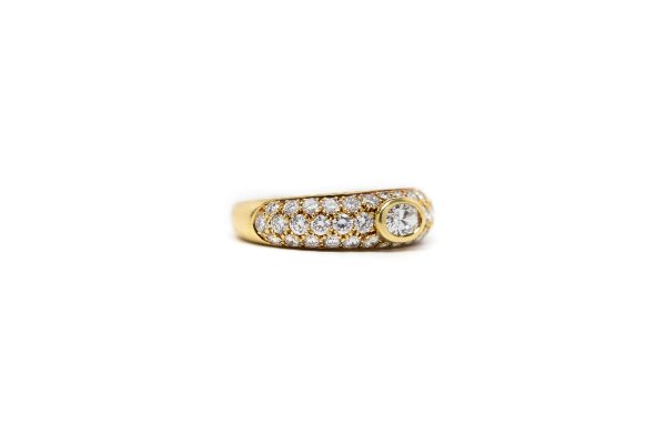 , Cartier Pave Diamond Ring 1.50 CTW