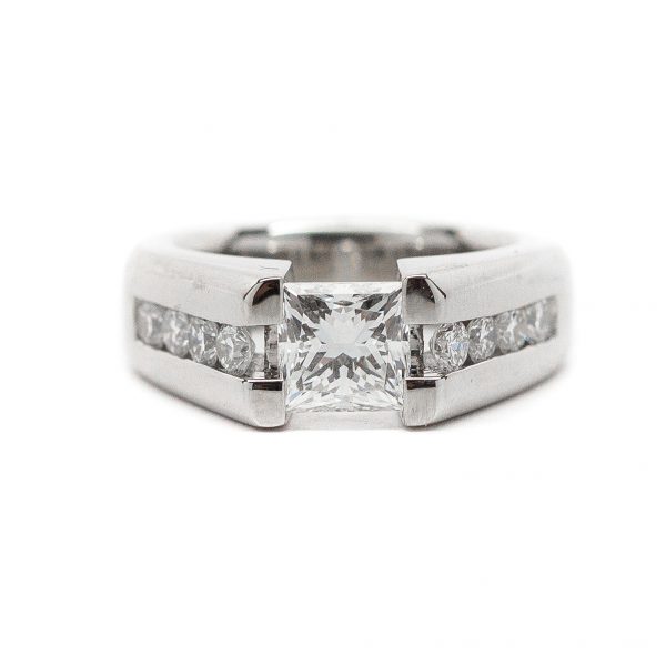 , Princess Cut Engagement Ring