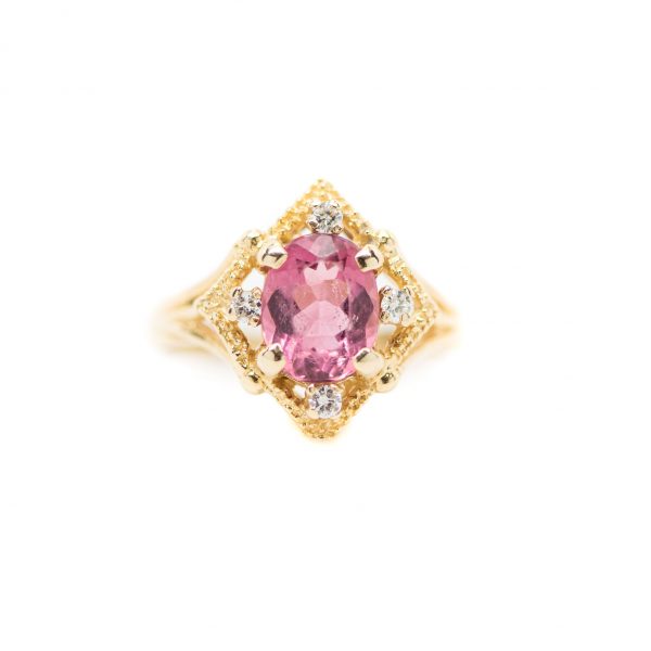 , Pink Tourmaline Ring