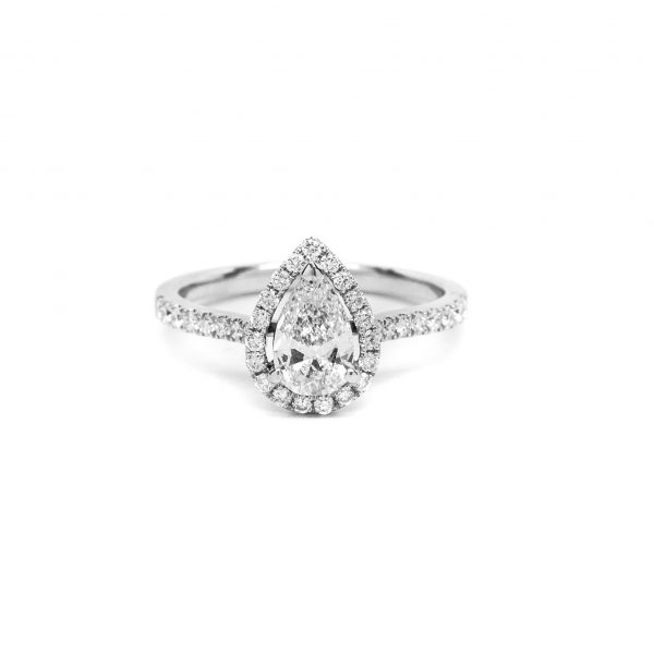 , 0.63 Pear Engagement Ring