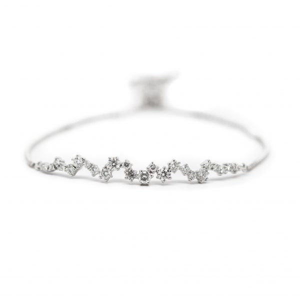 , Constellation Style Diamond Bolo Bracelet