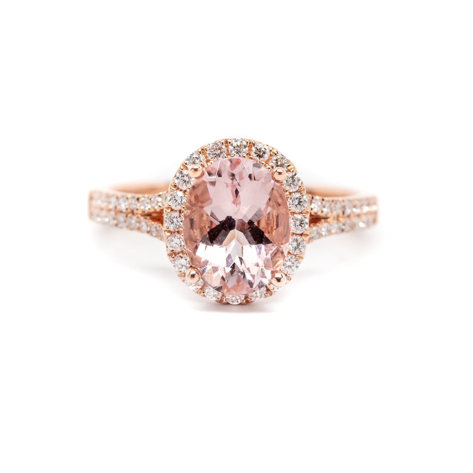 Miriams Jewelry 1.78 Pink Morganite Ring - Miriams Jewelry