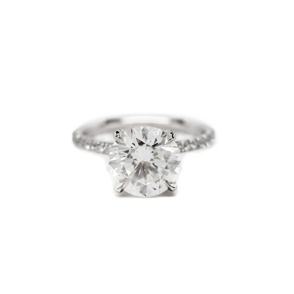 , 3.02 CT GIA Platinum Engagement Ring