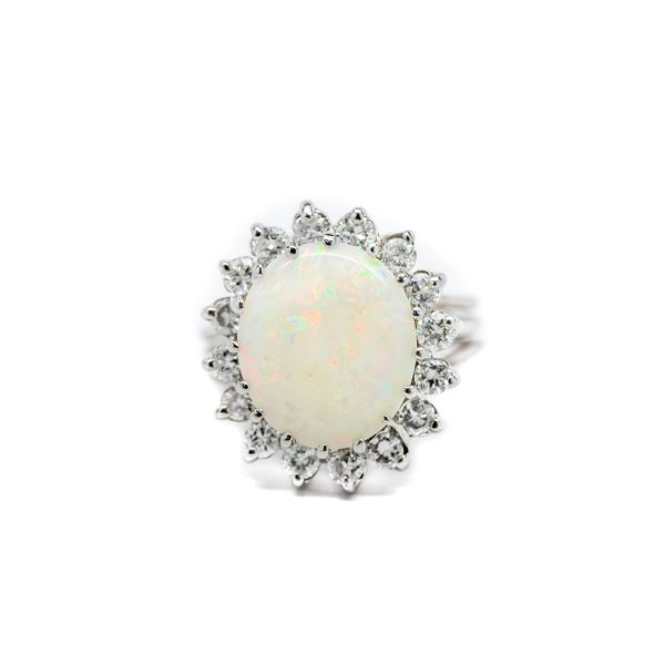 , Opal Diamond Cocktail Ring
