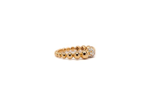, Rose Gold Bead Ring