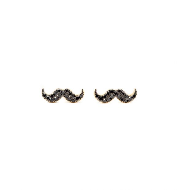, Mustache Earrings