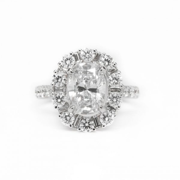 , 1.93 CT Oval Diamond Ring