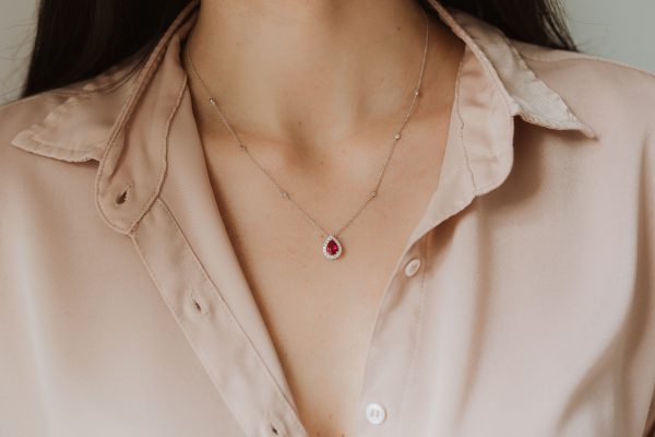 , Ruby + Diamond Necklace