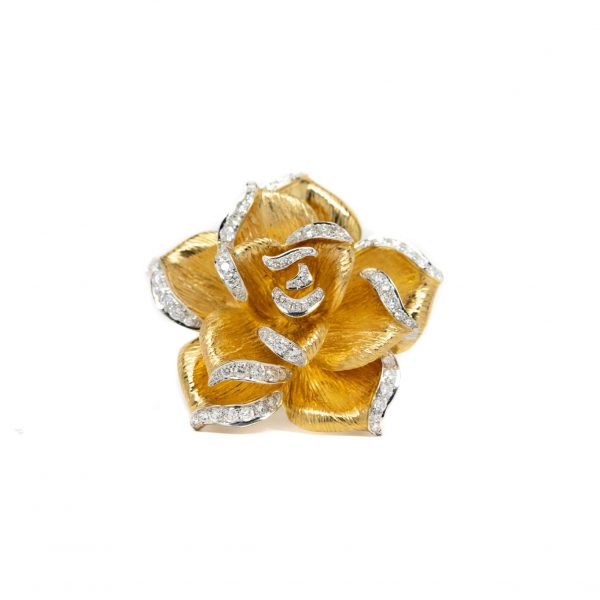 , Yellow Gold Flower Ring