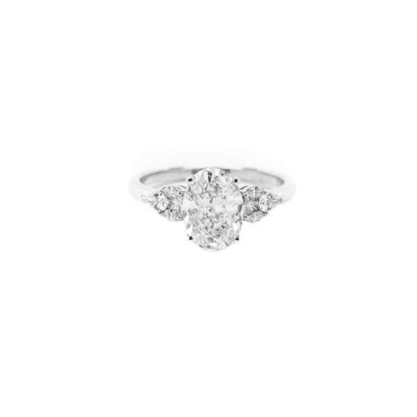 , 2.05 CT Oval Engagement Ring