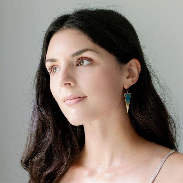 , Doves Geo Drop Earrings