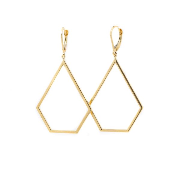 , Triangle Drop Earrings