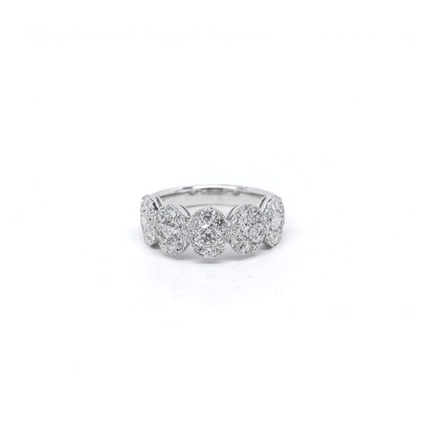 , Oval Cluster Diamond Ring