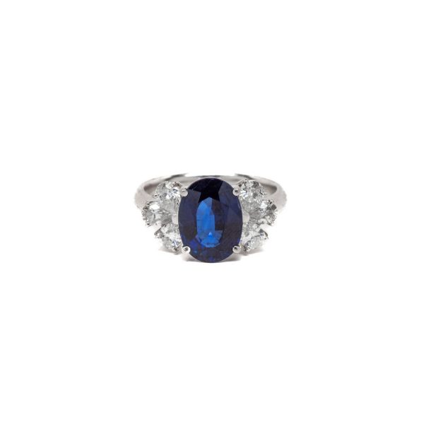 , Sapphire + Diamond Ring