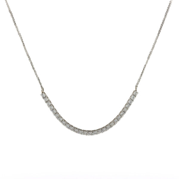 , Adjustable Diamond Tennis Necklace