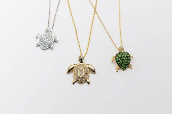 , Diamond Sea Turtle Necklace