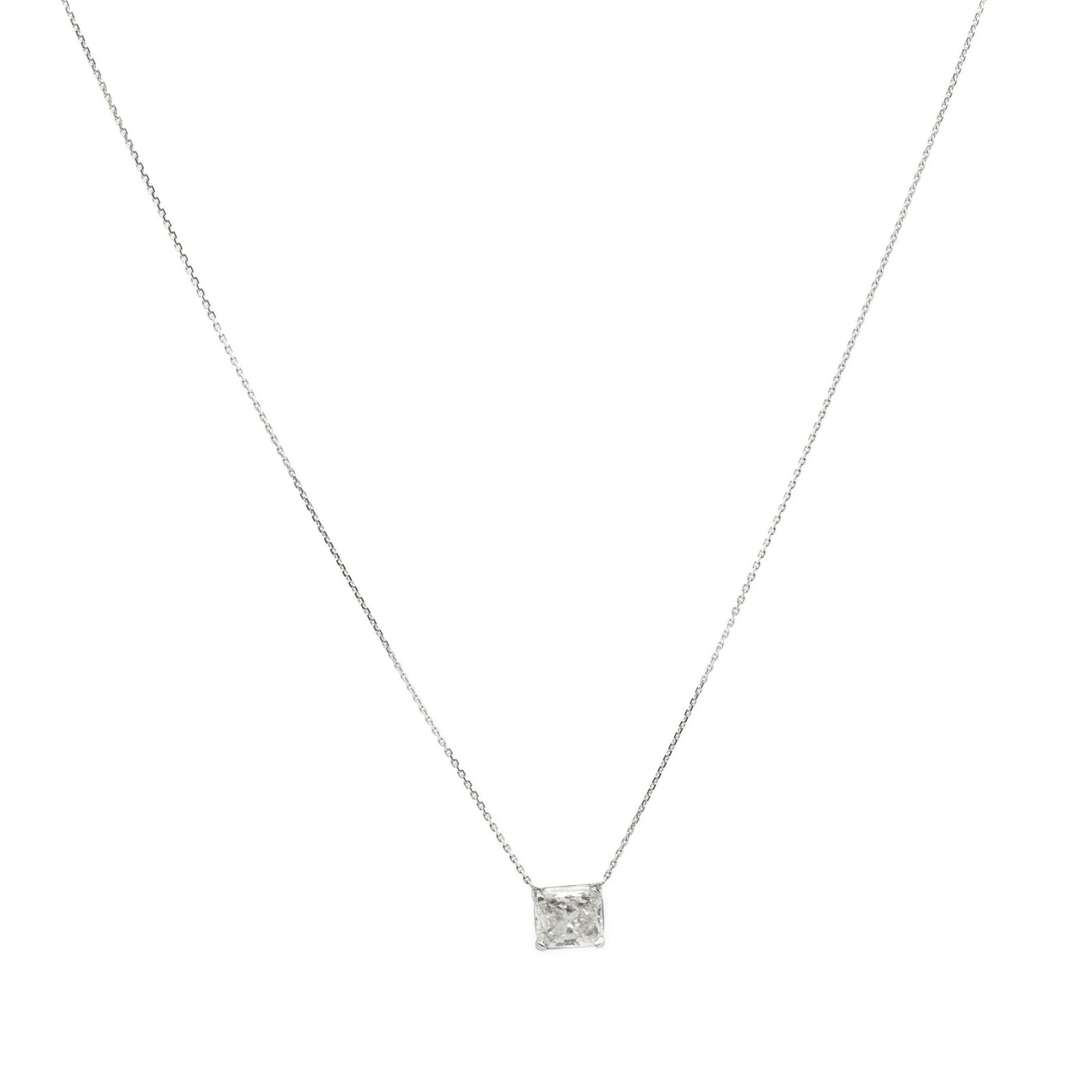 Miriams Jewelry 1.42 Cushion Cut Diamond Necklace - Miriams Jewelry