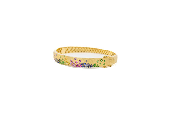 , Multi Colored Sapphire Bracelet