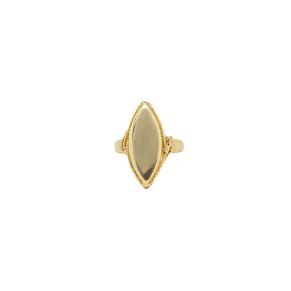 , Estate Engraveable Yellow Gold Ring