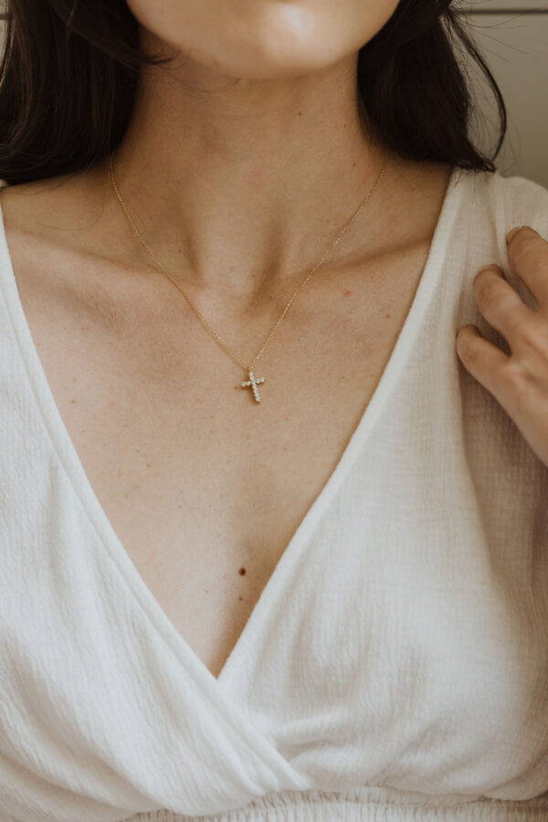 , Diamond Cross Necklace