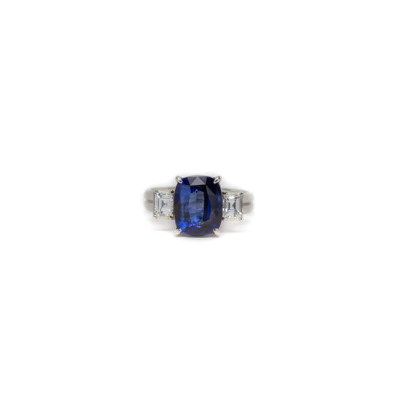, Sapphire + Diamond Ring