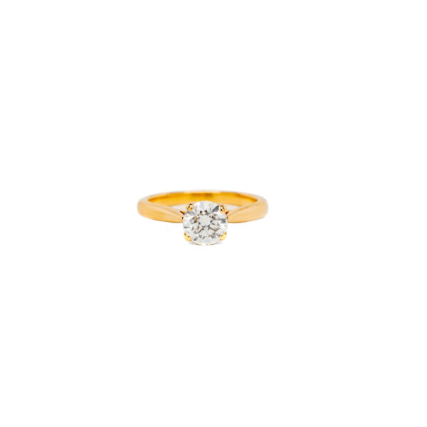 , Rose Gold Solitaire Engagement Ring