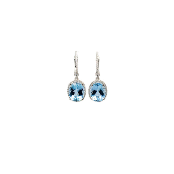 , Aquamarine Dangle Earrings
