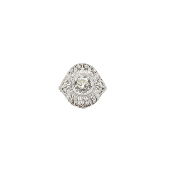 , Fancy Halo Diamond Engagement Ring