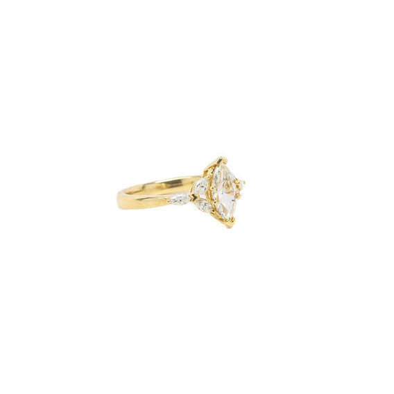 , Marquise Diamond Engagement Ring