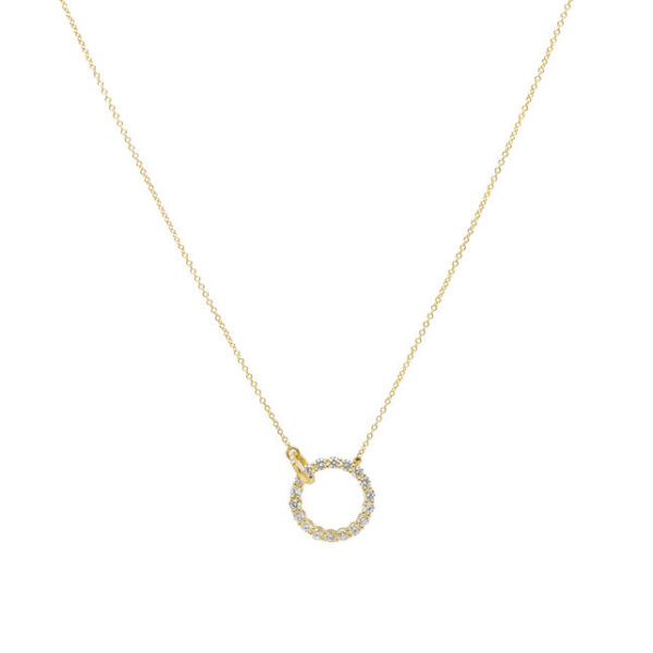 , Diamond Circle Necklace