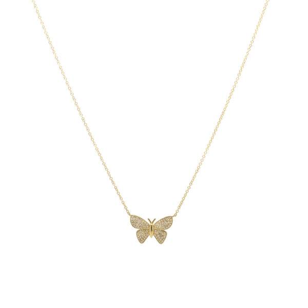 , Diamond Butterfly Necklace