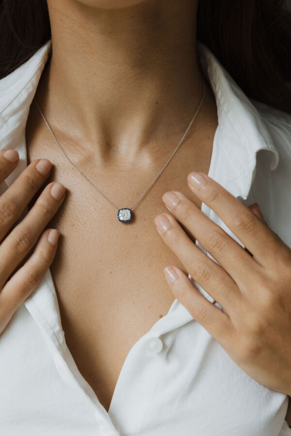 , Diamond Sapphire Necklace