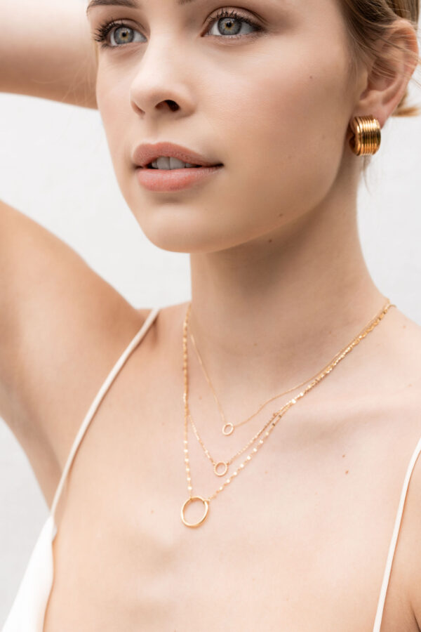 , Yellow Gold Hoops