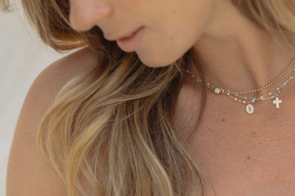 , Madone Baby Pink Gigi Clozeau Necklace