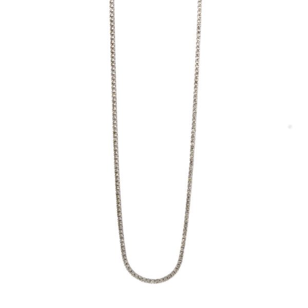 , 5.85 CT Diamond Tennis Necklace