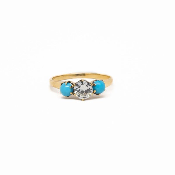 , Turquoise + Diamond Ring