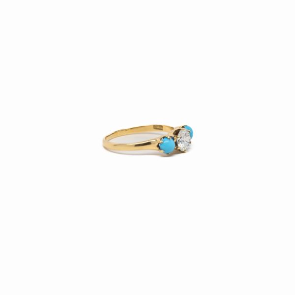 , Turquoise + Diamond Ring