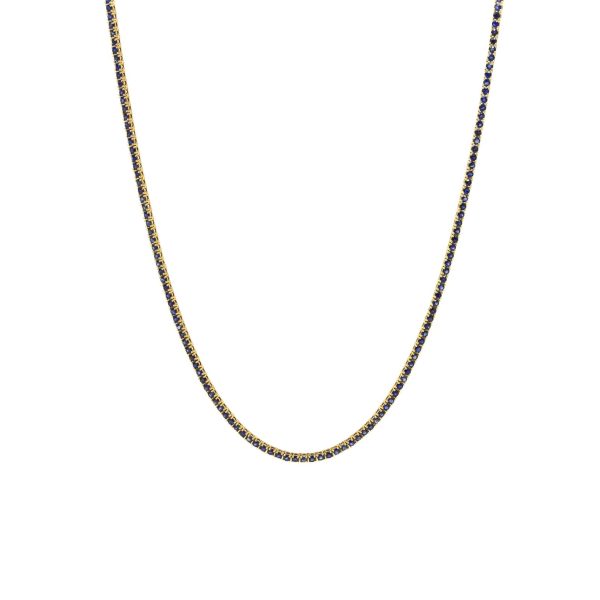 , Sapphire Tennis Necklace