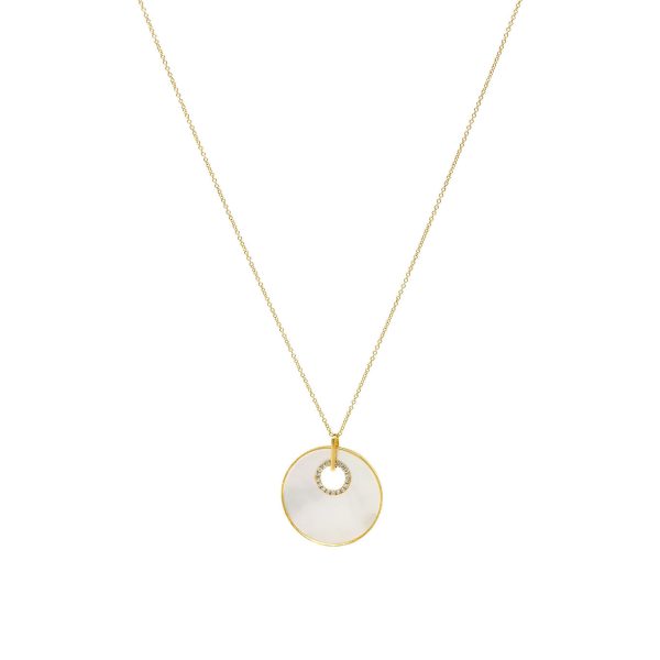 , Opal + Diamond Pendant Necklace