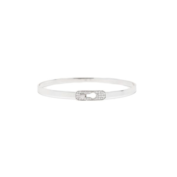 , White Gold Bangle