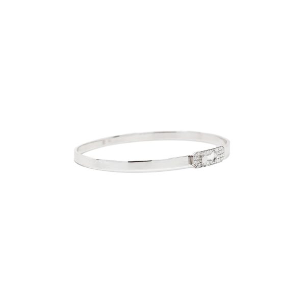 , White Gold Bangle